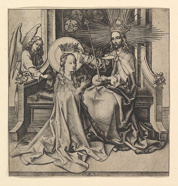 The Coronation of the Virgin by Martin Schongauer