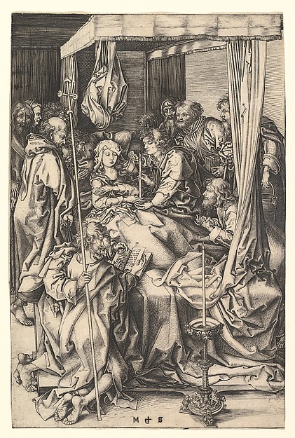 Death of the Virgin by Martin Schongauer