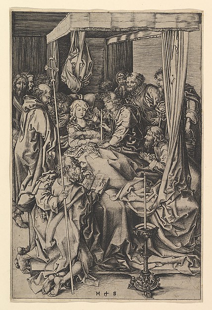 The Death of the Virgin by Martin Schongauer