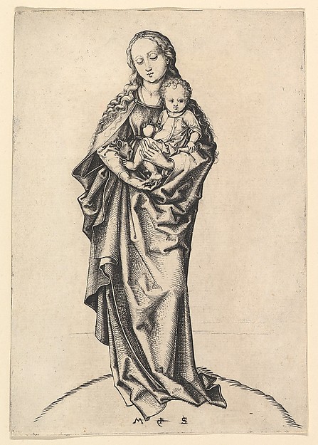 Virgin and Child with an Apple by Martin Schongauer