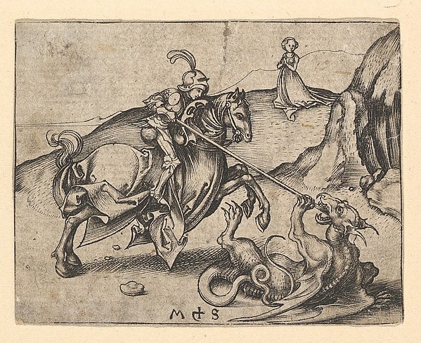 St. George Slaying the Dragon by Martin Schongauer