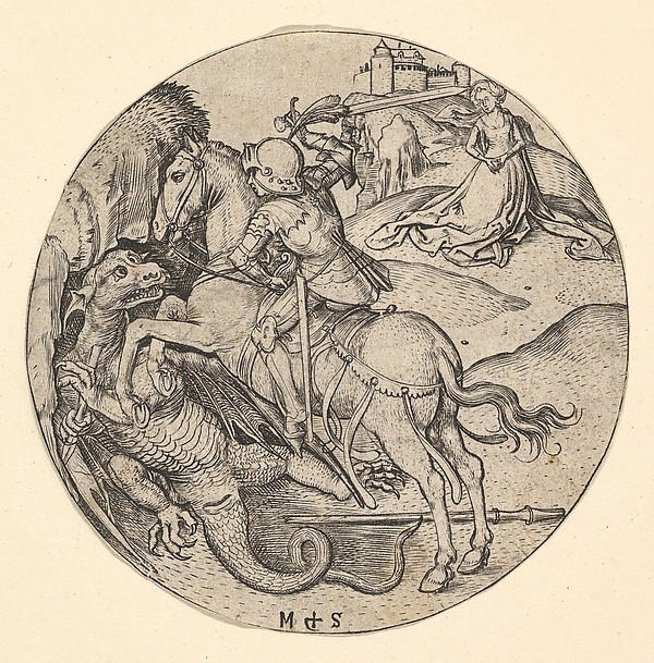 St. George Slaying the Dragon by Martin Schongauer