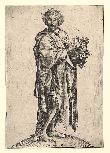 St. John the Baptist by Martin Schongauer