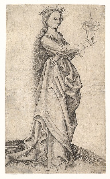 The Third Wise Virgin by Martin Schongauer