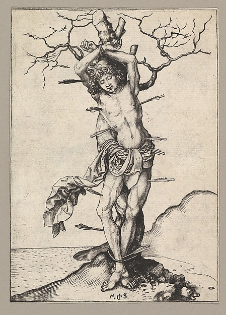 Saint Sebastian by Martin Schongauer