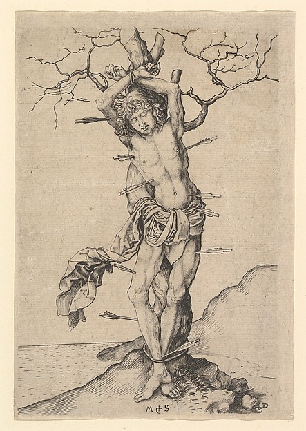 Saint Sebastian by Martin Schongauer