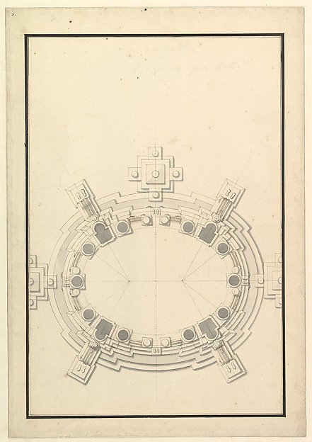 Ground Plan for a Catafalque for a Prince of Lorraine
