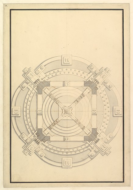 Ground Plan for a Catafalque for an electress of Bavaria