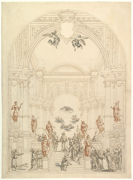 Design for a Theatrum Sacrum by Giuseppe Galli Bibiena