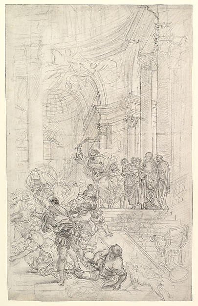 Christ Driving the Money Changers from the Temple by Lorenzo de' Ferrari