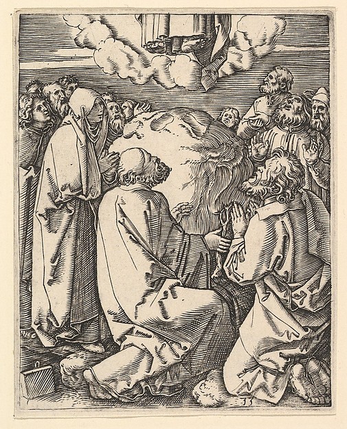 The Ascension of Christ into heaven, after Dürer