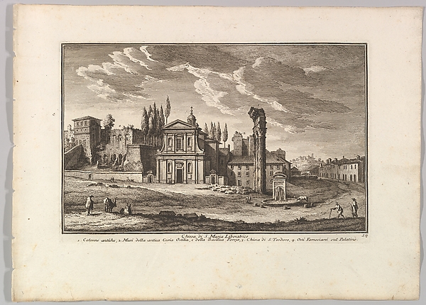 Chiesa di S. Maria Liberatrice, Plate 54 from Raccolta Delle Più Belle Veduta Antiche, E  Moderne Di Roma...