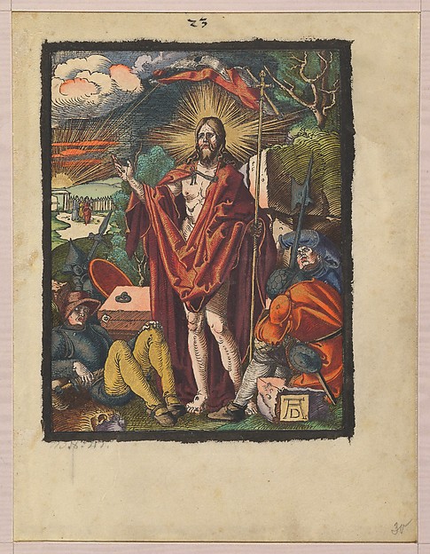 Resurrection, from "The Small Woodcut Passion"