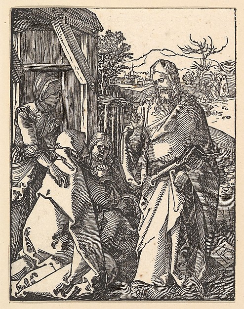 Christ Taking Leave from his Mother, from "The Small Passion"