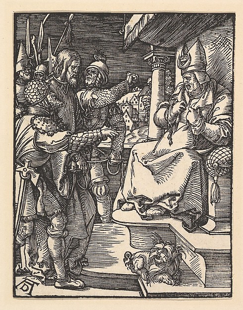 Christ before Caiaphas, from "The Small Passion"