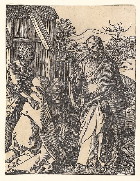 Christ Taking Leave from his Mother, from "The Small Passion"
