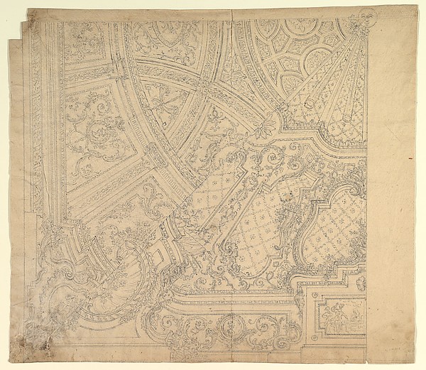 Halved Alternate Designs for a Painting Ceiling