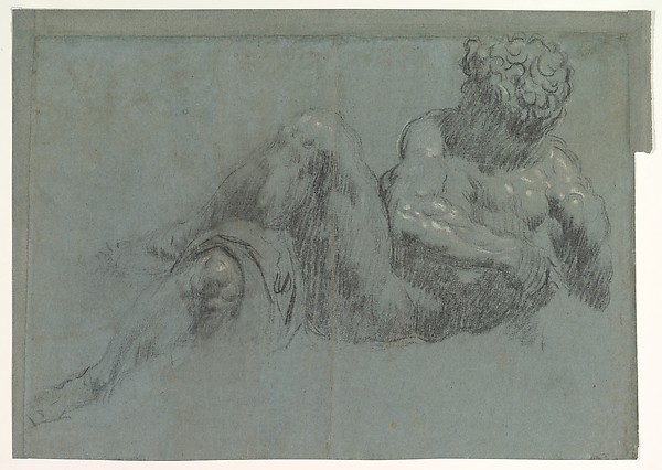 Study after Michelangelo's Giorno (recto and verso)