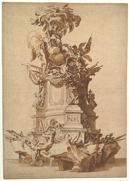 Temporary Structure in Celebration of the Birth of the Duc de Bourgogne (August 6, 1682)