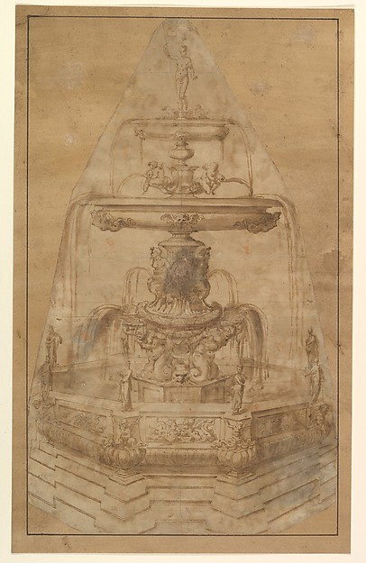 Design for a Fountain with River Gods and Nymphs