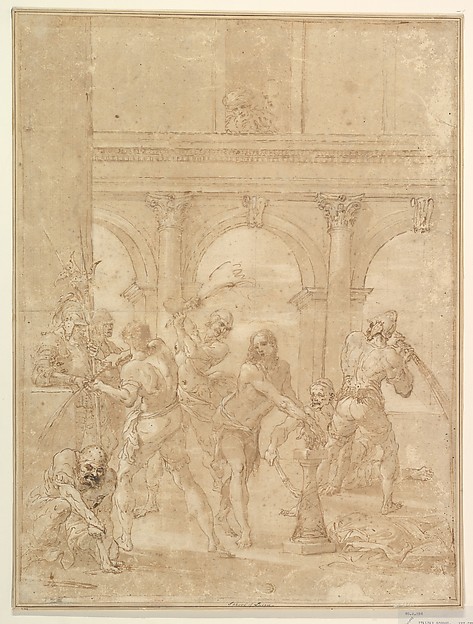 Scourging of Christ by Aureliano Milani
