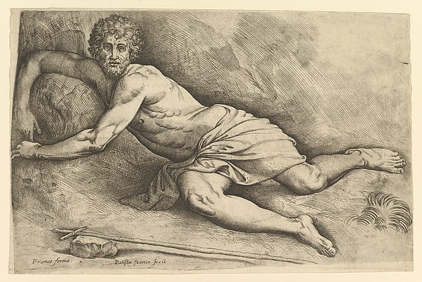 St. John the Baptist in the Wilderness by Battista Franco