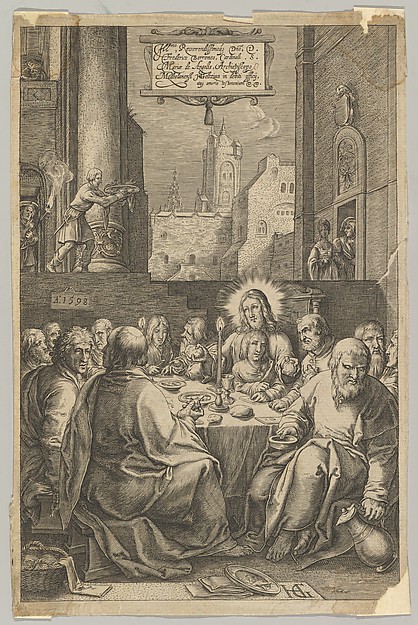 The Last Supper, from "The Passion of Christ" by Ludovicus Siceram