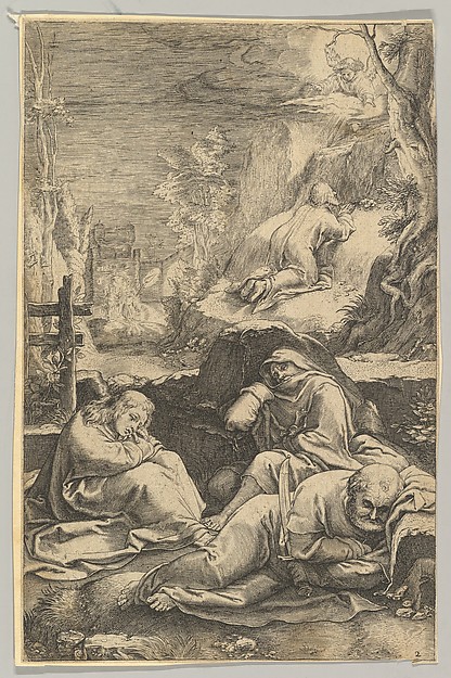 The Agony in the Garden, from "The Passion of Christ" by Ludovicus Siceram