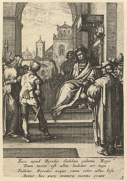 Christ Before Pilate, from "The Passion of Christ" by Nicolas Cochin
