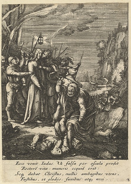 The Betrayal of Christ, from "The Passion of Christ" by Nicolas Cochin