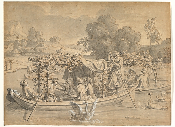 July: Amusements on the Water, (Juillet : les Divertissements sur l’eau)