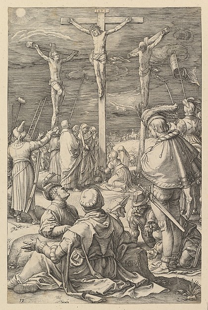 Christ on the Cross, from "The Passion of Christ" by Hendrick Goltzius