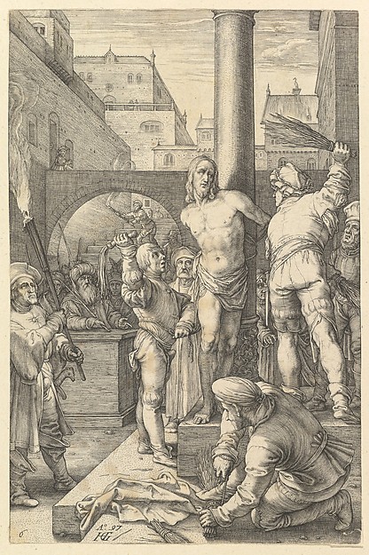 The Flagellation, from "The Passion of Christ" by Hendrick Goltzius