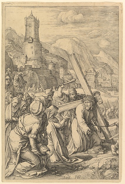 Christ Carrying the Cross, from "The Passion of Christ" by Hendrick Goltzius