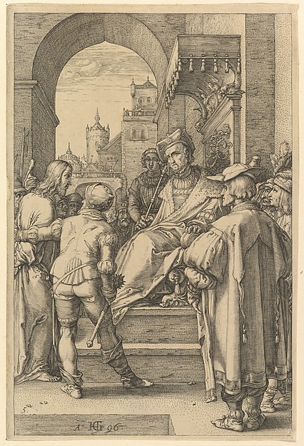 Christ Before Pilate, from "The Passion of Christ" by Hendrick Goltzius