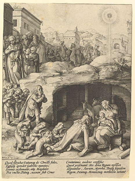 The Adoration of the Magi by Hendrick Goltzius