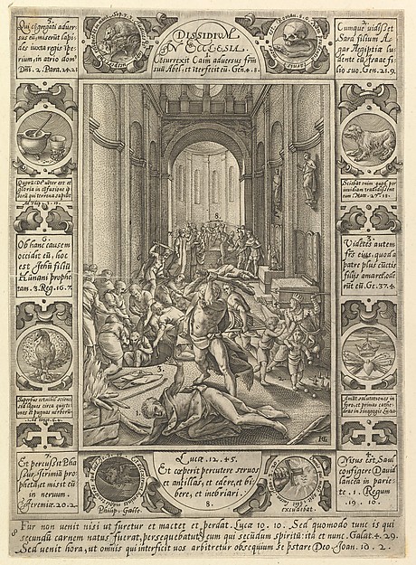 Dissidium In Ecclesia, from "Allegories of the Christian Faith, from Christian and Profane Allegories"