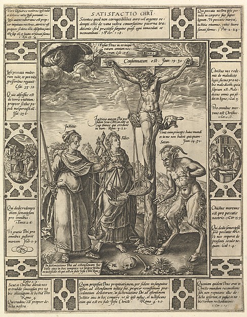 Satisfactio Christi, from "Allegories of the Christian Faith, from Christian and Profane Allegories" by Hendrick Goltzius