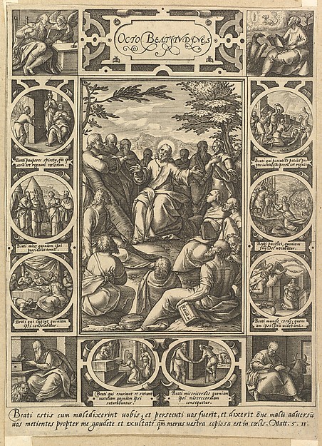 The Eight Beatitudes by Hendrick Goltzius