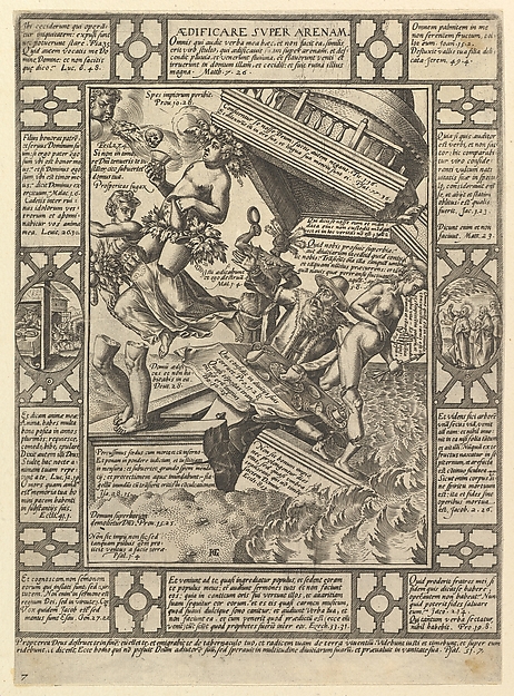 Aedificare Super Arenam, from "Allegories of the Christian Faith, from Christian and Profane Allegories"