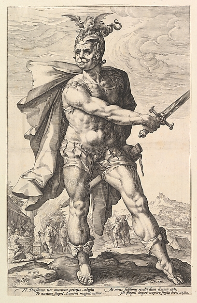 Mucius Scaevola, from "The Roman Heroes"