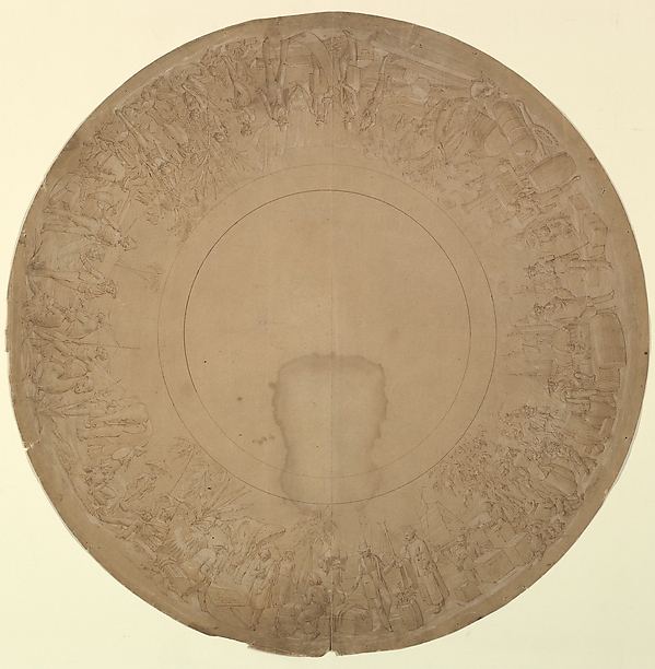 Design for a Plate Border Representing Foreign Trade