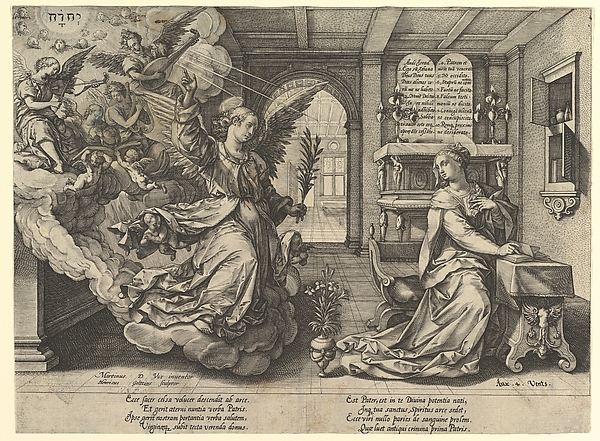 Annunciation by Hendrick Goltzius