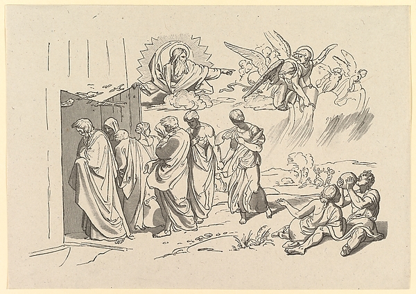 Gods Summons Noah and His Family into the Ark by Joseph von Führich