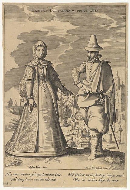 Habitus Lusitanorum Peculiaris, from Fashions of Different Nations