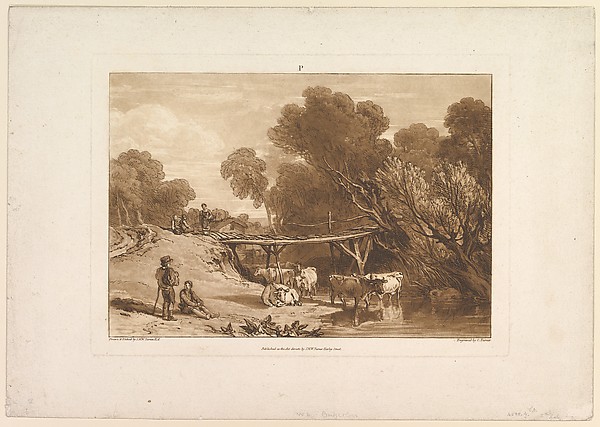 Bridge and Cows, part I, plate 2 from "Liber Studiorum"