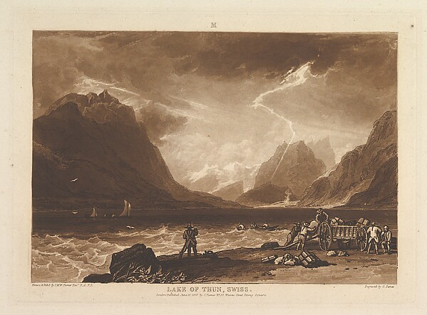 Lake of Thun, Swiss (Liber Studiorum, part III, plate 15)