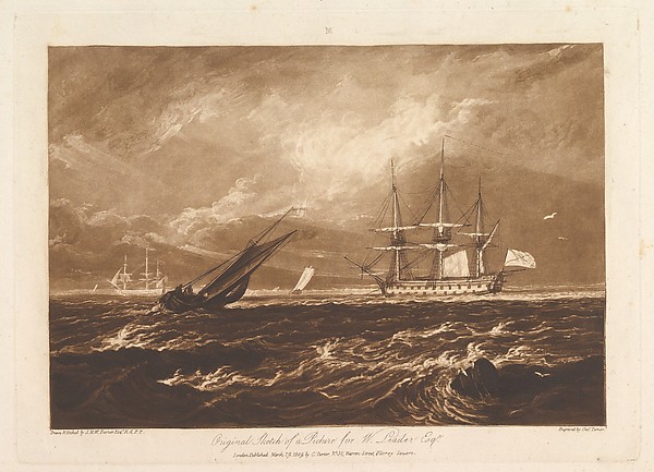 The Leader Sea Piece (Liber Studiorum, part IV, plate 20)
