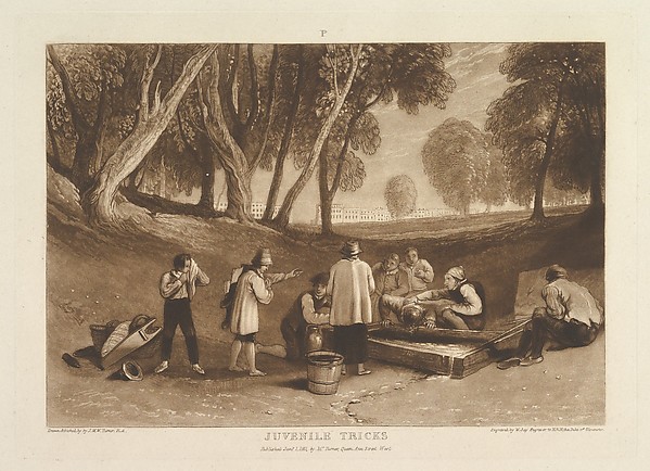 Joseph Mallord William Turner, Juvenile Tricks, part V, plate 22 from "Liber Studiorum"