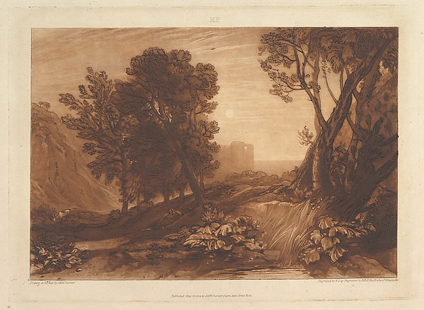 Solitude, or The Reading Magdalen (Liber Studiorum, part XI, plate 53)